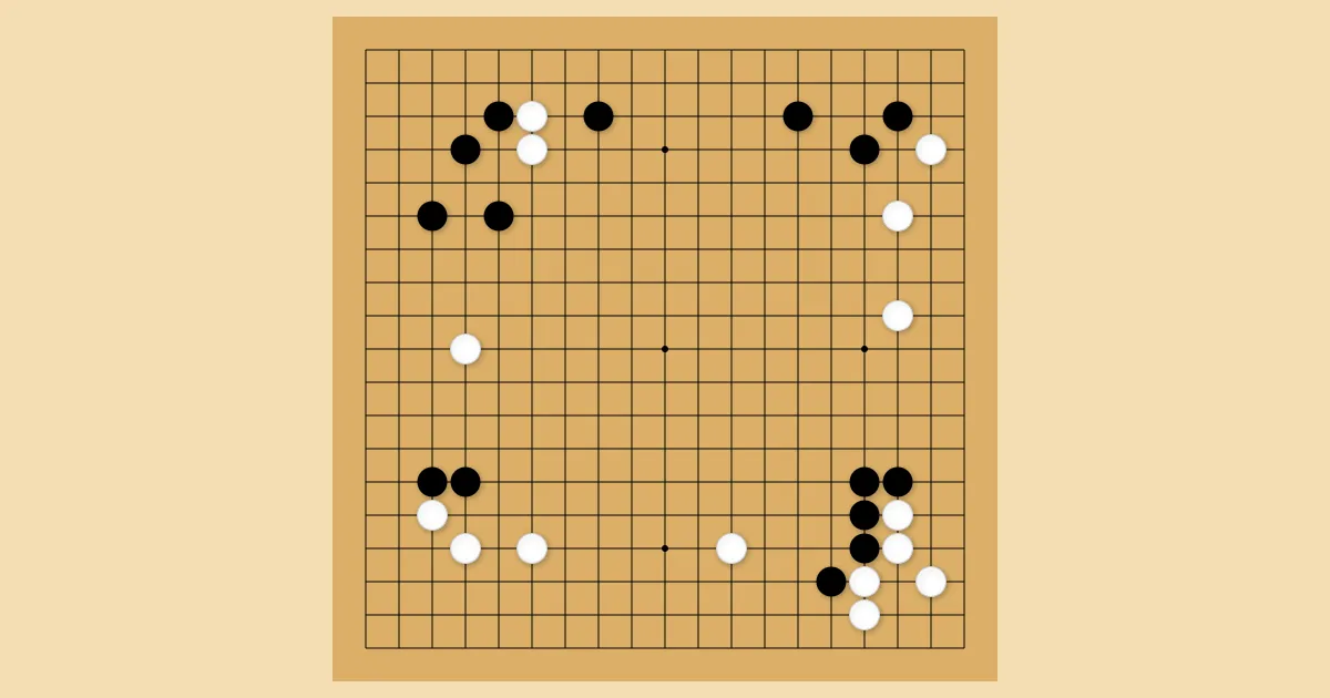 【囲碁どこ打つ】エッヂ民、この局面でどこに打つか一致するwwwwwwwwwww